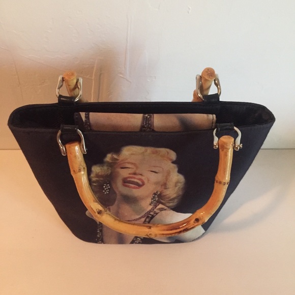 Vintage Marilyn Monroe Handbag w/Bamboo Handles - Picture 3 of 11